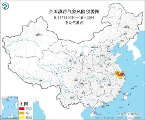 渍涝风险警报：江苏上海浙江安徽发生渍涝气象风险高